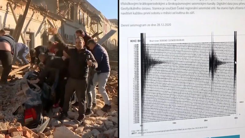 Chorvatské zemětřesení cítili lidé v celém Česku